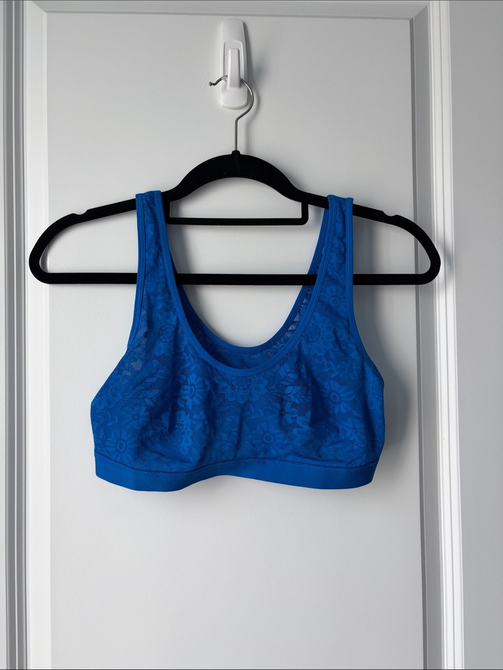 NWOT Aerie Royal Blue Mesh Lace Scoop Bralette- M